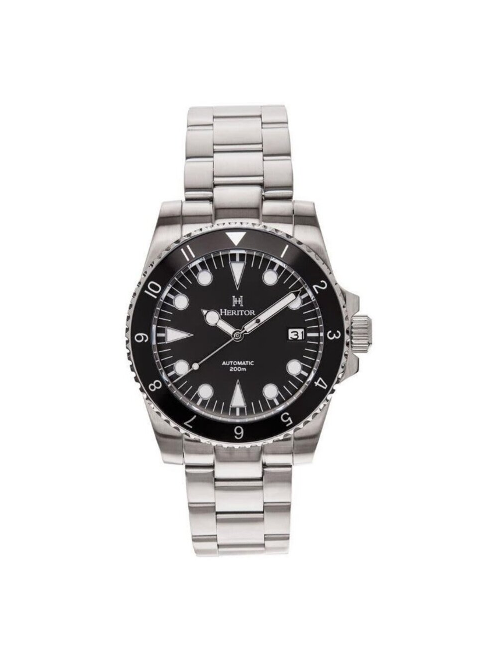NWT Heritor Luciano Automatic Black Dial Men's Watch